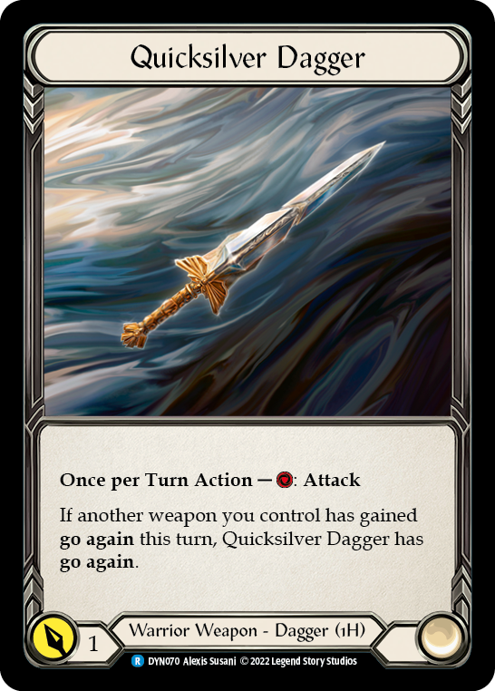 Quicksilver Dagger [DYN070] (Dynasty)  Rainbow Foil