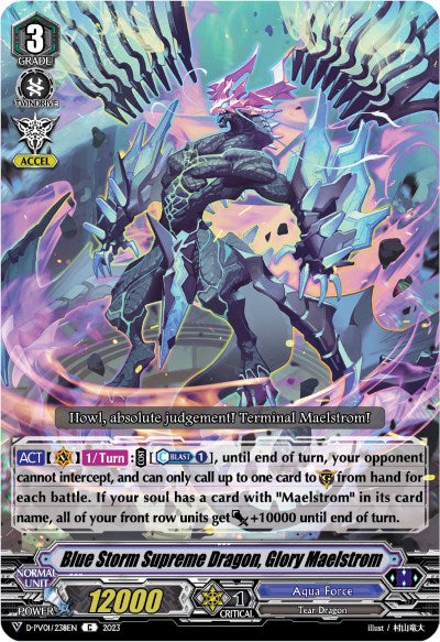 Blue Storm Supreme Dragon, Glory Maelstrom (D-PV01/238EN) [D-PV01: History Collection]