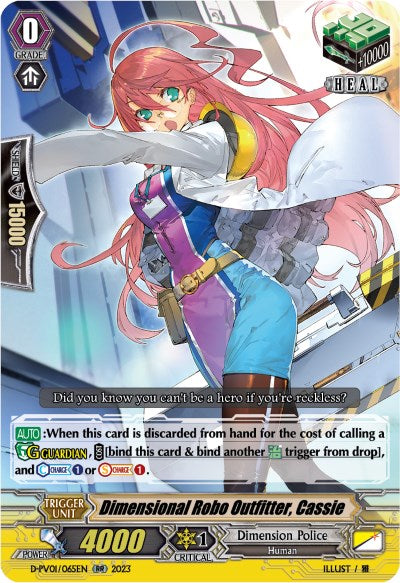 Dimensional Robo Outfitter, Cassie (D-PV01/065EN) [D-PV01: History Collection]