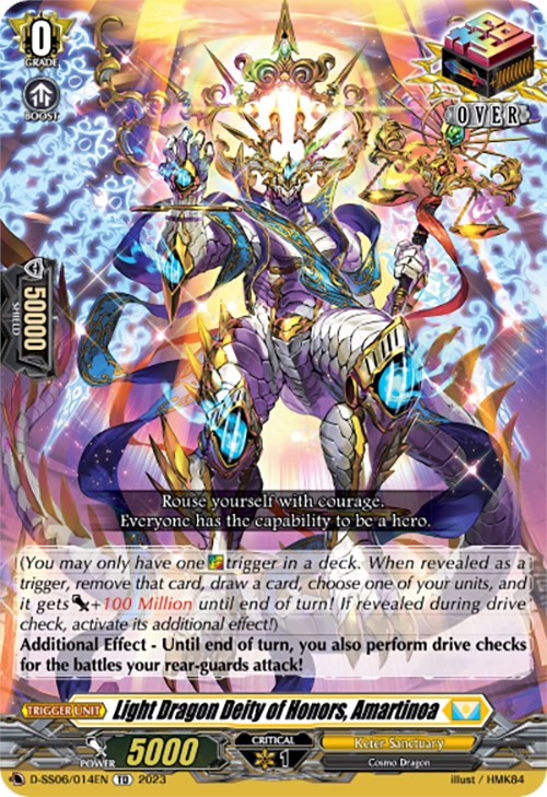 Light Dragon Deity of Honors, Amartinoa (D-SS06/014EN) [Trial Deck 6: Resonance of Thunder Dragon]