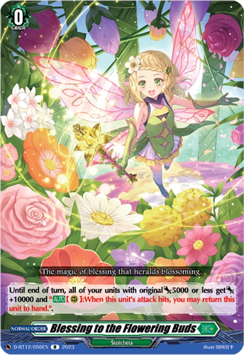 Blessing to the Flowering Buds (D-BT12/056EN) [Evenfall Onslaught]