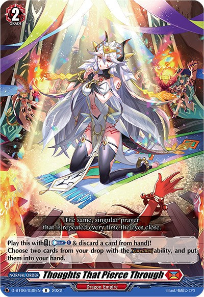 Thoughts That Pierce Through (D-BT06/039EN) [Blazing Dragon Reborn]