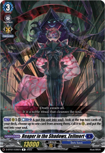 Reaper in the Shadows, Zeilmort (D-BT07/036EN) [Raging Flames Against Emerald Storm]