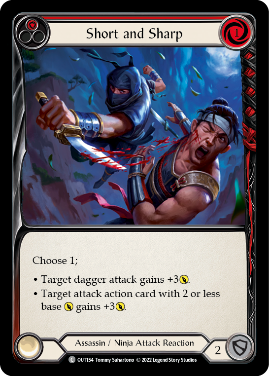 Short and Sharp (Red) [OUT154] (Outsiders)  Rainbow Foil