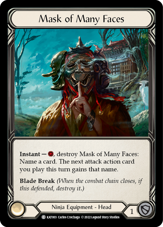 Mask of Many Faces [KAT003] (Outsiders Katsu Blitz Deck)