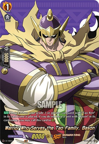 Warrior Who Serves the Tao Family, Bason (D-TB03/SKR026EN) [Shaman King]