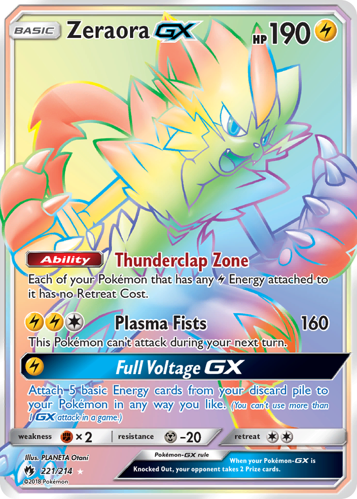 Zeraora GX (221/214) [Sun & Moon: Lost Thunder]